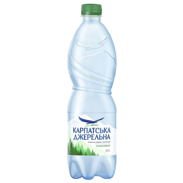 Вода Карпатська Джерельна 0.5л сл/газ пет