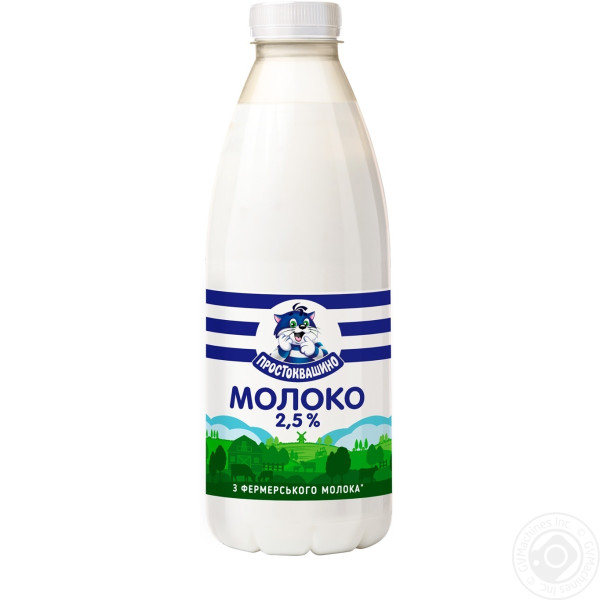 Молоко Простонаше 2.5% 870г пастеризоване пл/б