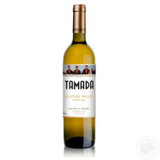 Вино GWS Тамада Алазанська долина 0.75л біле напів/сол 11.5%