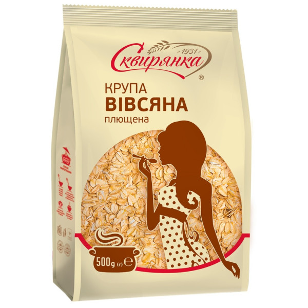 Крупа вівсяна Сквирянка 500г плющена