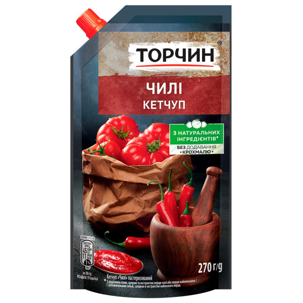 Кетчуп Торчин 250г чилі дой/п/д